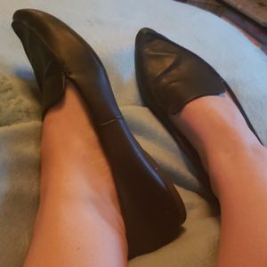 Black used flats